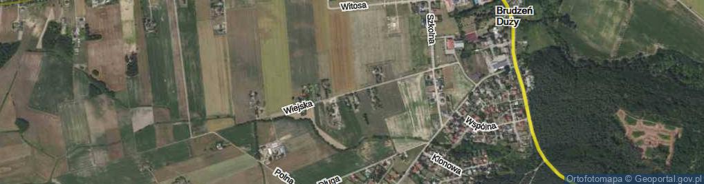 Zdjęcie satelitarne Wiejska ul.